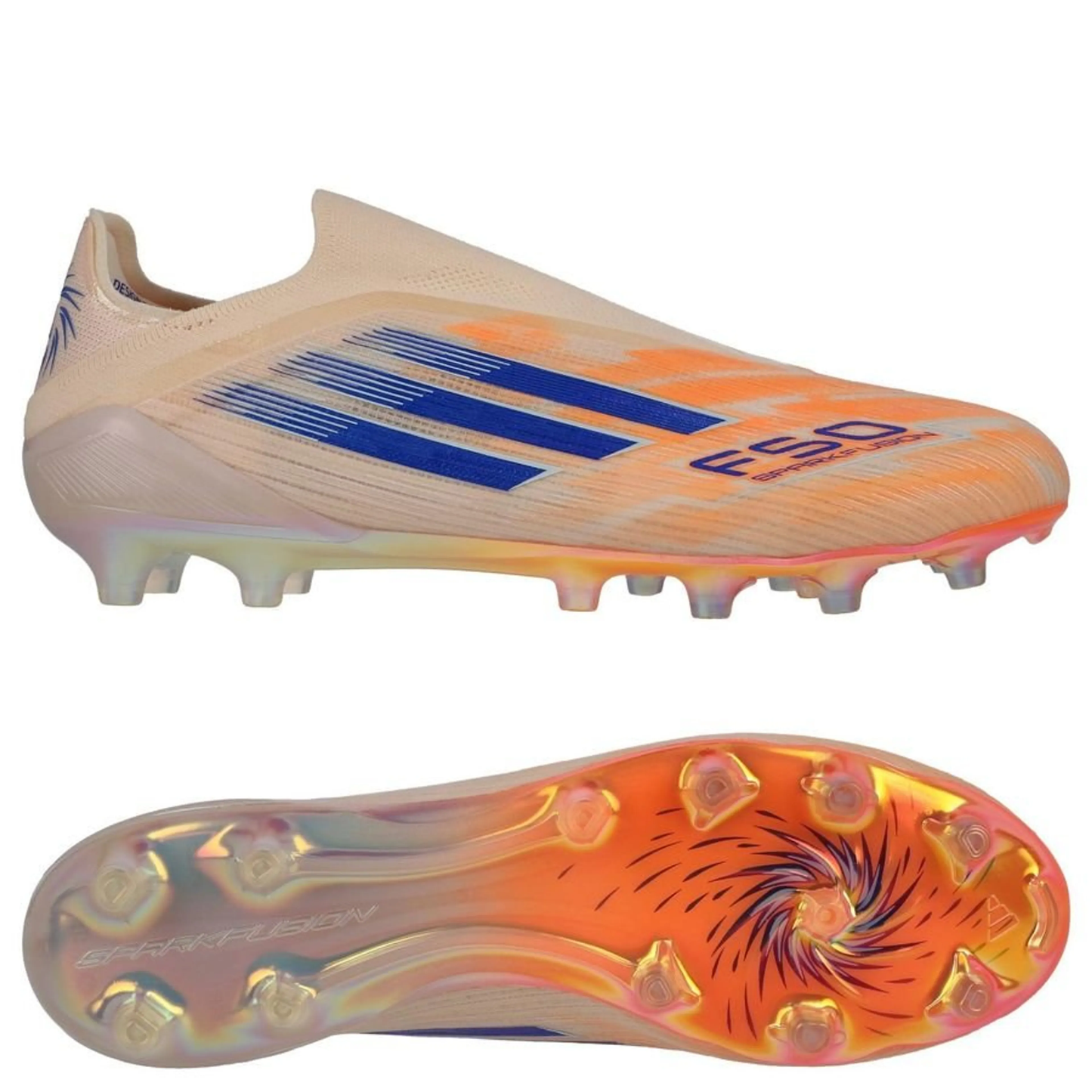 F50 Sparkfusion Elite Laceless FG Coral Blaze